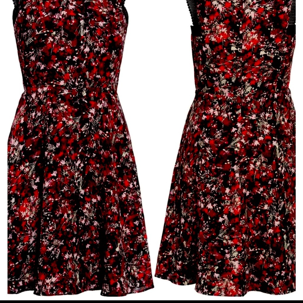 REISS Louise Floral Sleeveless Dress size 6
